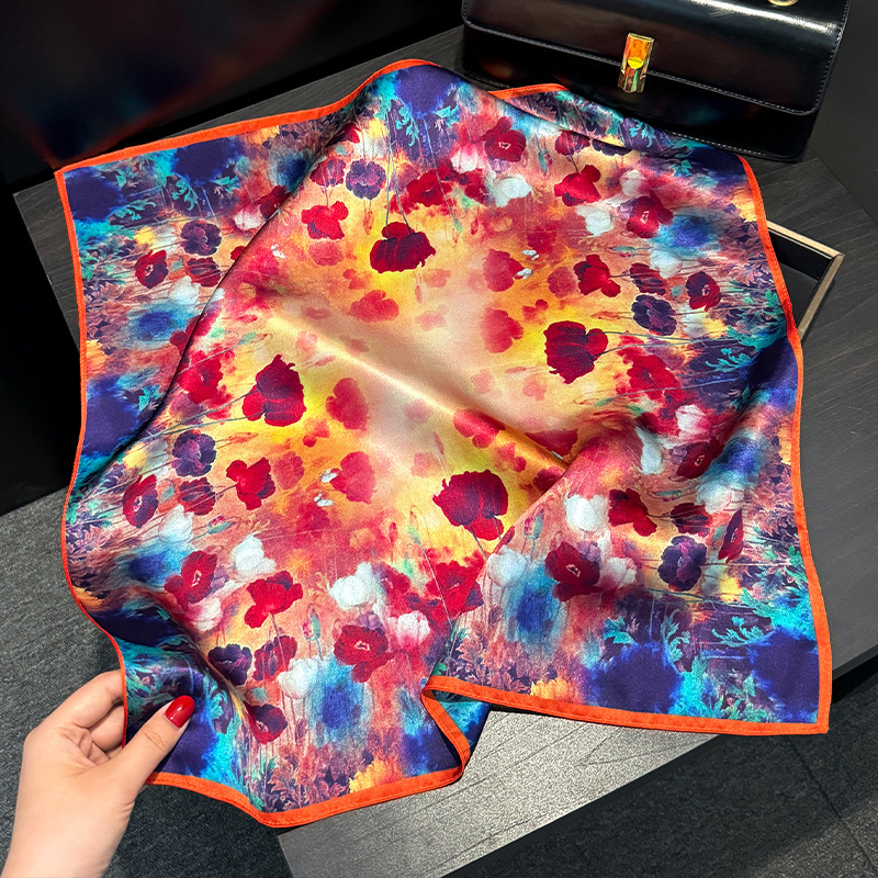 Silk Painting Dye - Szal z prawdziwego jedwabiu, luksusowa apaszka,