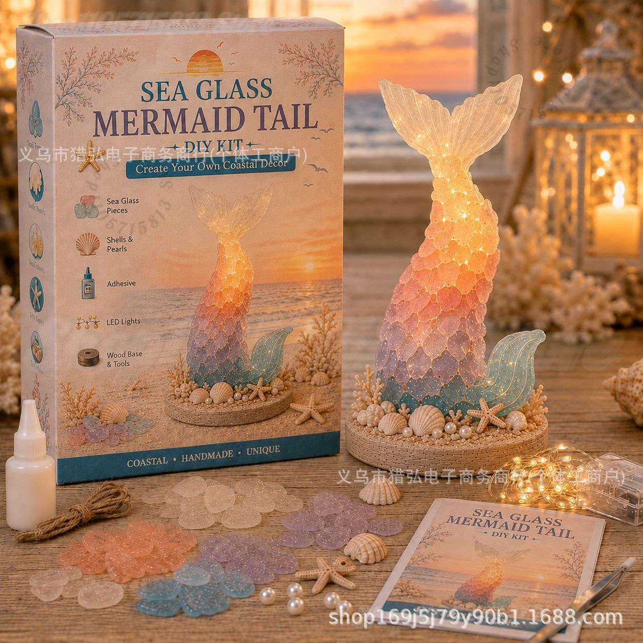Art Craft Kits - Zestaw do samodzielnego wykonania lampy stołowej