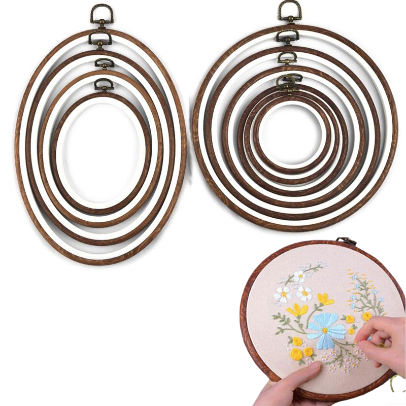 Embroidery Hoop Kit - 10 SZT. Narzędzi do szycia Okrągłe