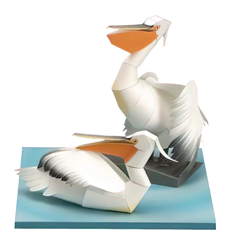 Art Craft With Cardboard - Dalmatyńczyk Pelikan Origami Art Mini 3D
