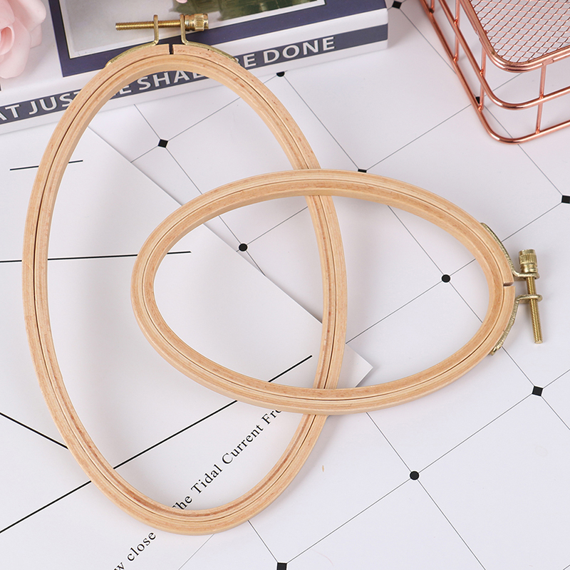 Embroidery Hoop Kit - Haft bambusowy obręcz oprawka owalny haft