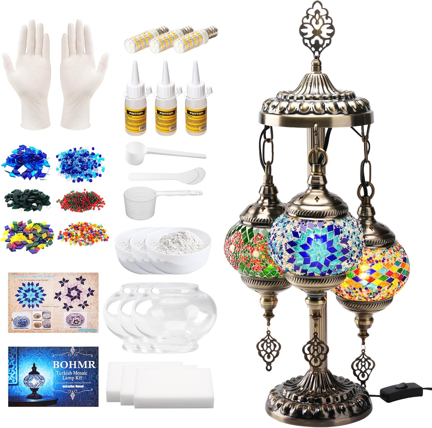 Art Craft Kits - Zestaw do samodzielnego wykonania lampy mozaikowej