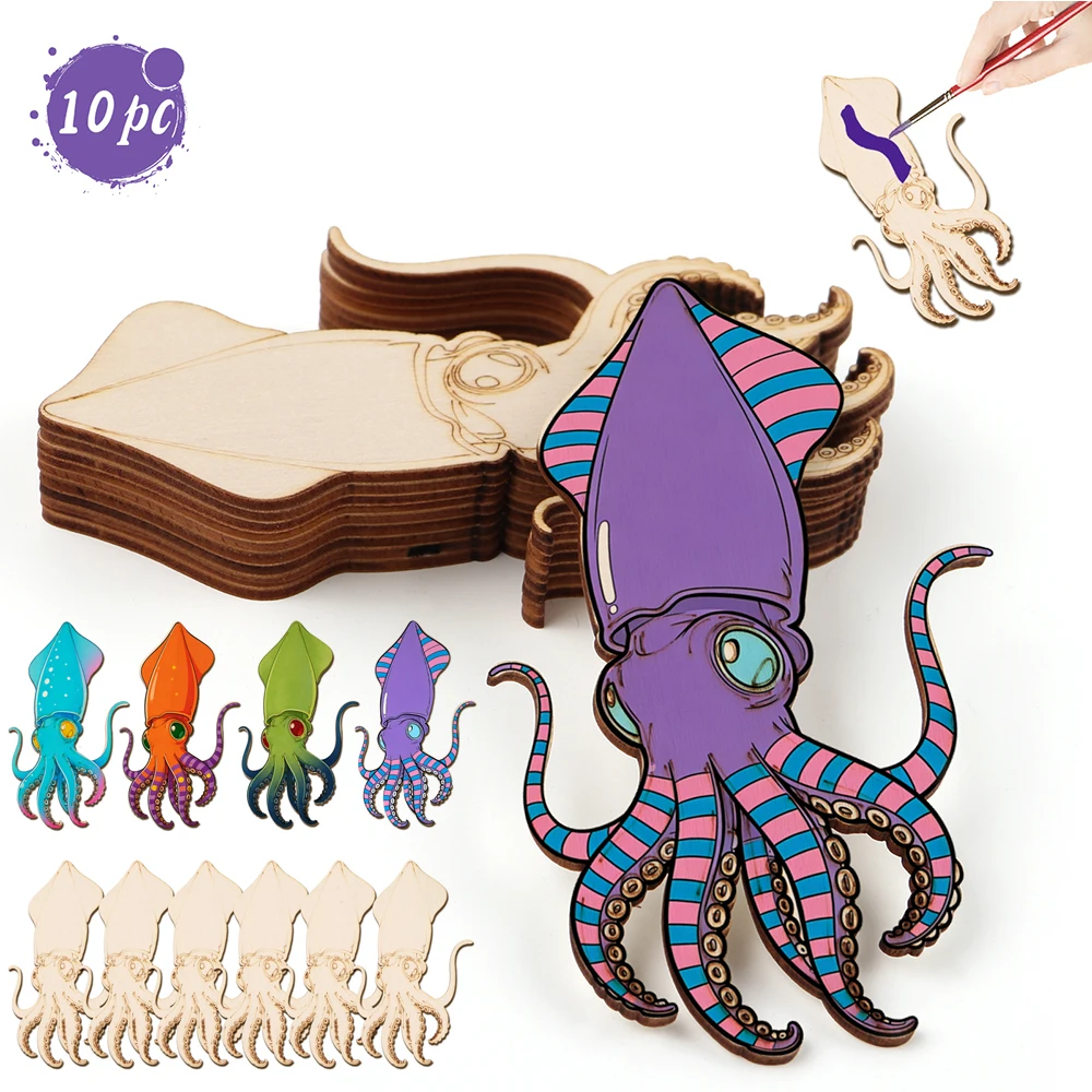 Craft Art Set - 10 sztuk/zestaw Niedokończone drewniane ozdoby w