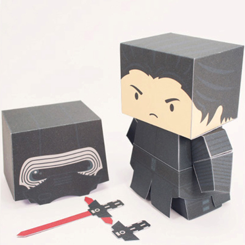 Art Craft With Cardboard - Ciemny uczeń papierowy Model Mini 3D