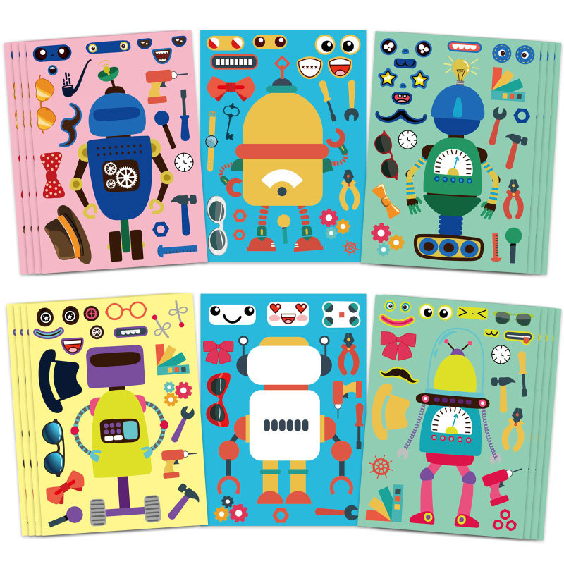 Złóż robot naklejki dla dzieci – Art Craft Toddler recenzja i cena