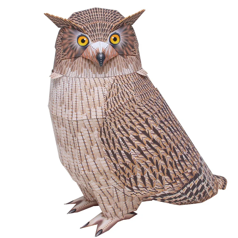Blakiston's Fish Owl Handmade  – Art Craft With Cardboard recenzja i cena