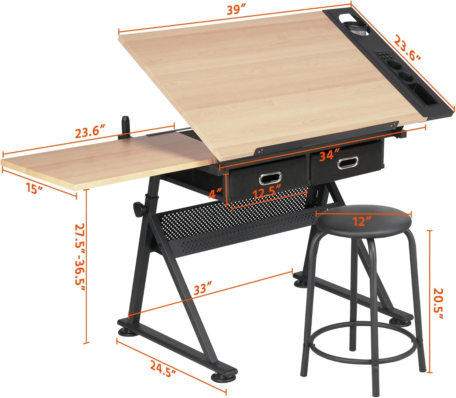 Regulowany stół kreślarski z p – Art Crafting recenzja i cena