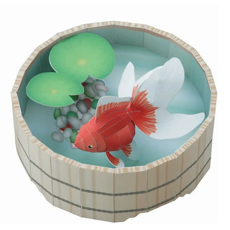 Goldfish Fish Origami Art Mini – Art Craft With Cardboard recenzja i cena
