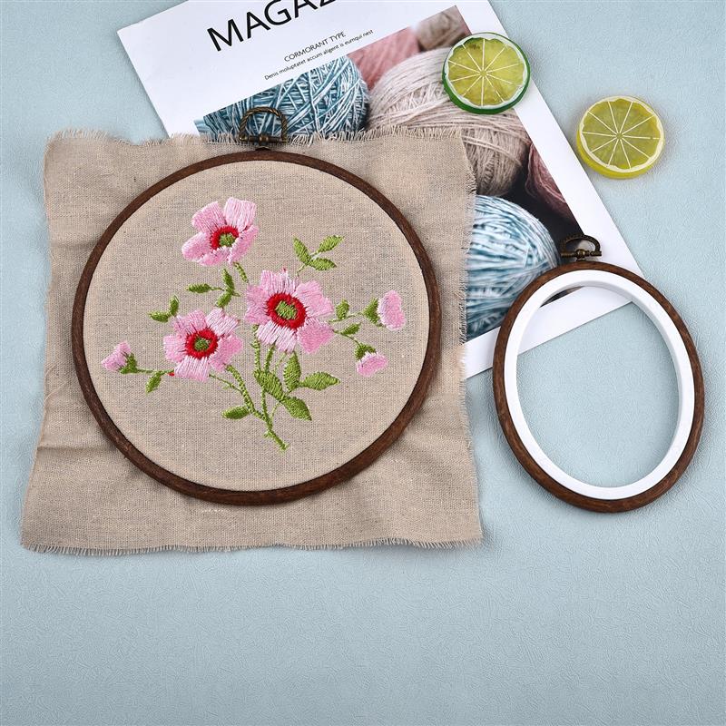 Zestaw drewnianych okrągłych i – Embroidery Hoop Kit recenzja i cena