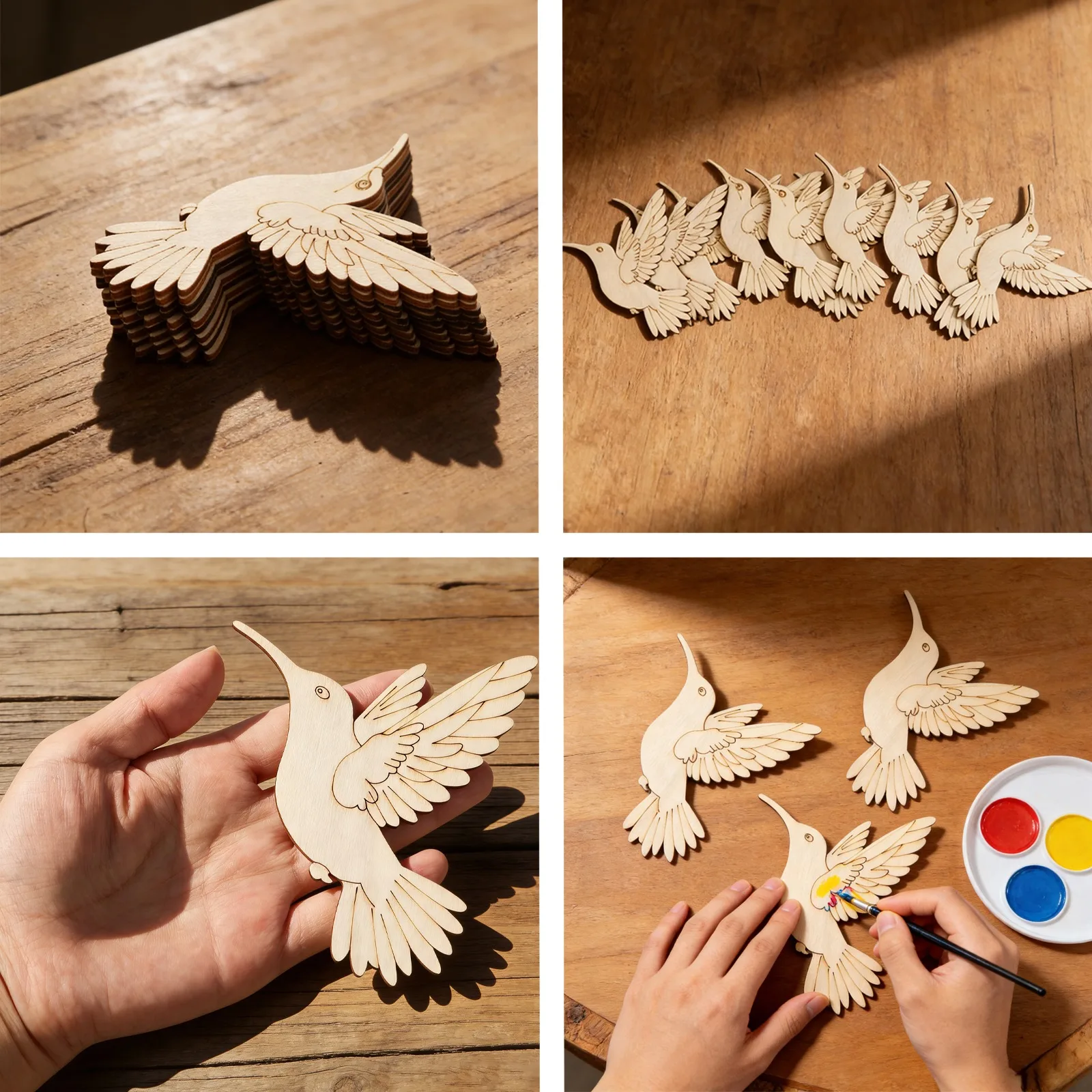 10 szt. Niedokończonych drewni – Craft Art Set recenzja i cena