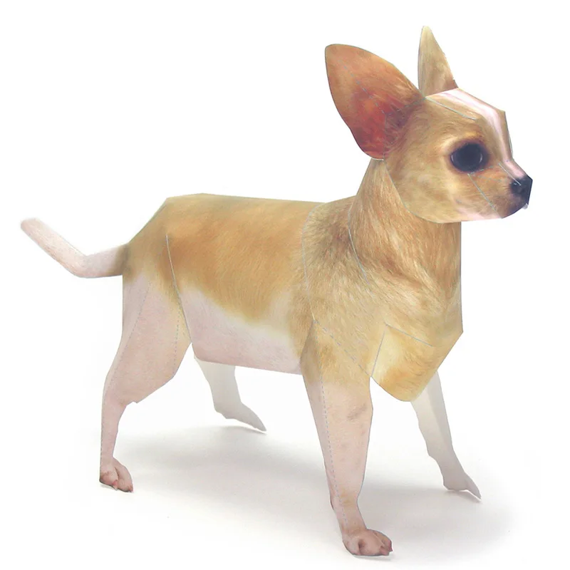 Chihuahua Dog Origami Art Pet  – Art Craft With Cardboard recenzja i cena