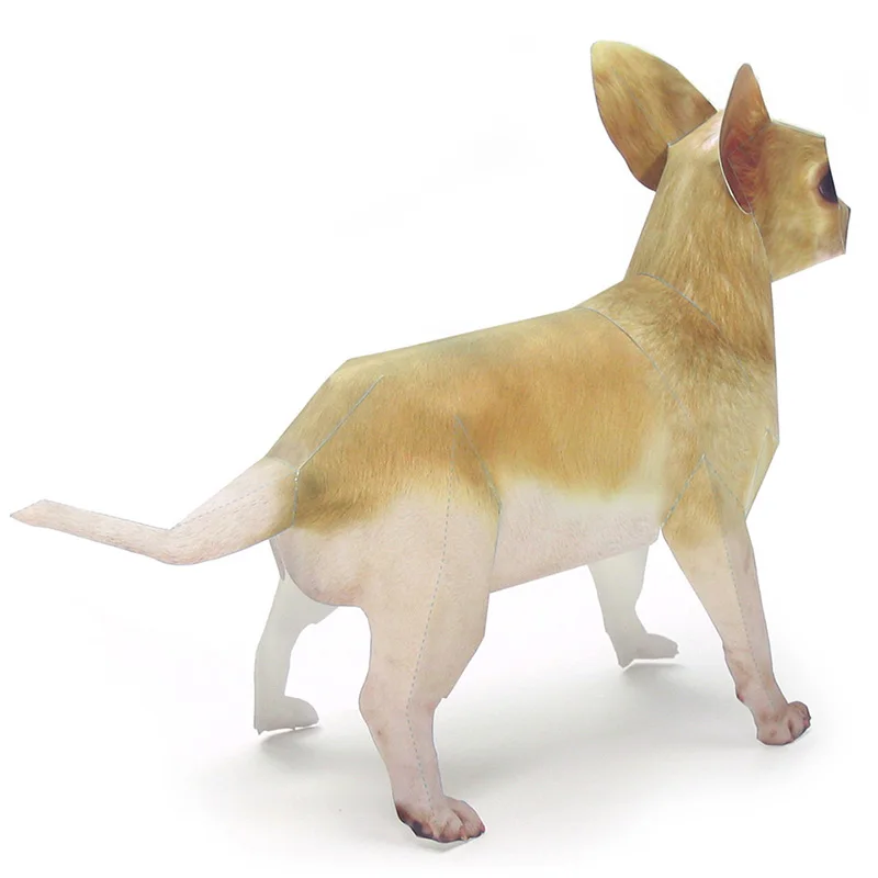 Chihuahua Dog Origami Art Pet  – Art Craft With Cardboard recenzja i cena