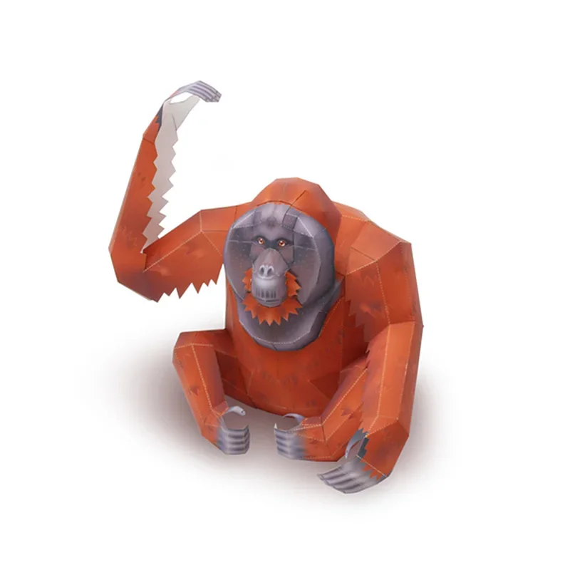 Orangutan Gorilla Origami Art  – Art Craft With Cardboard recenzja i cena