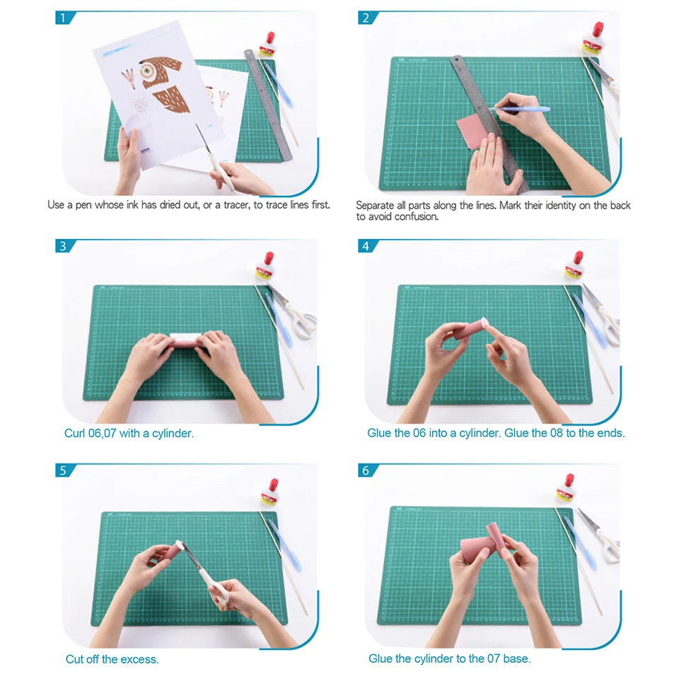 Mała sowa Origami Art Mini 3D  – Art Craft With Cardboard recenzja i cena